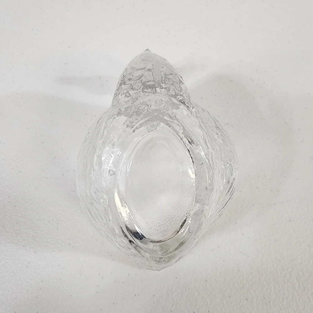 Vintage L.E. Smith Glass Swan Candy Trinket Dish bathroom vanity decor